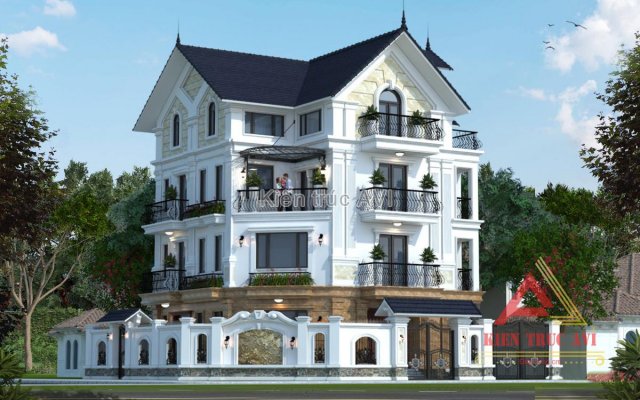 Thiết kế cải tạo biệt thự 4 tầng tân cổ điển tại Hà Nội