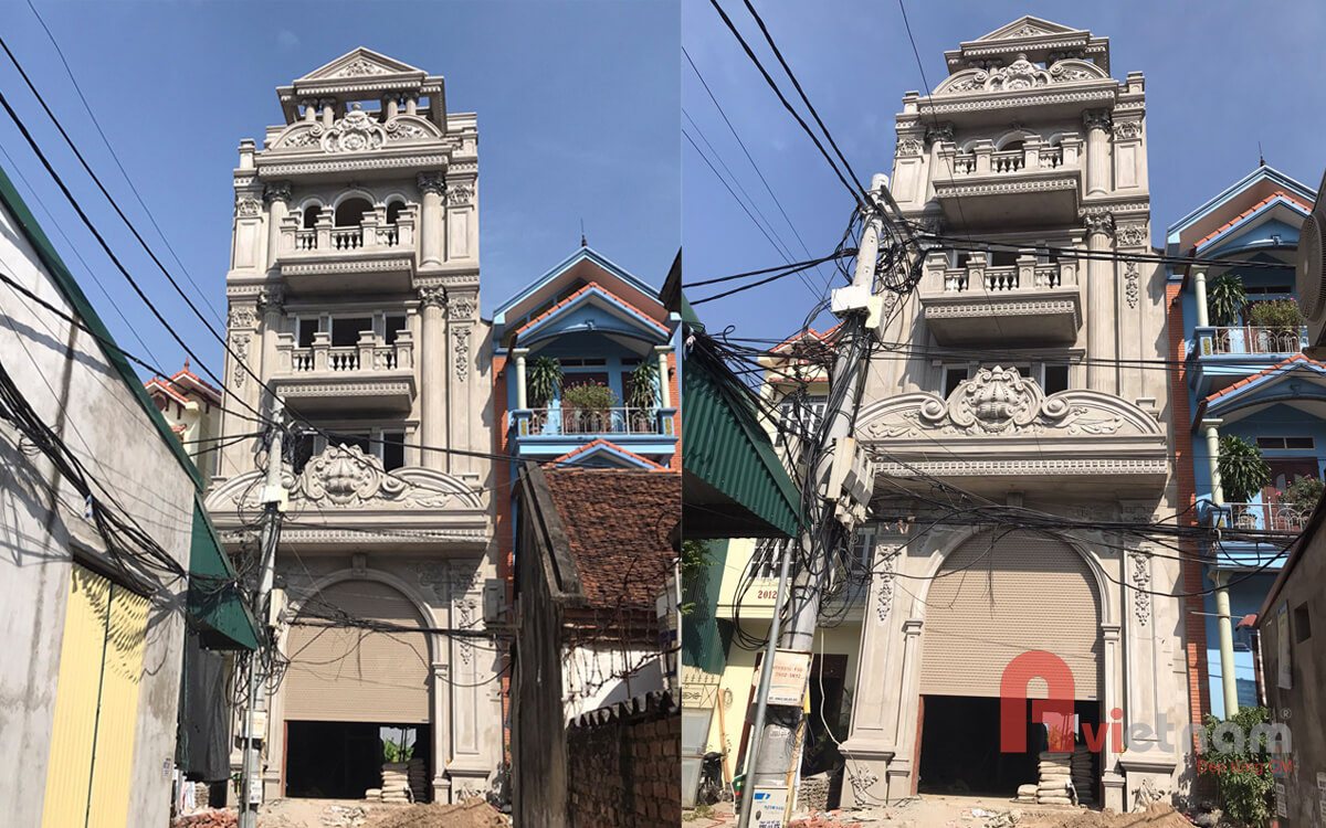 Thi công hoàn thiện nhà phố cổ điển Pháp tại Hà Nội