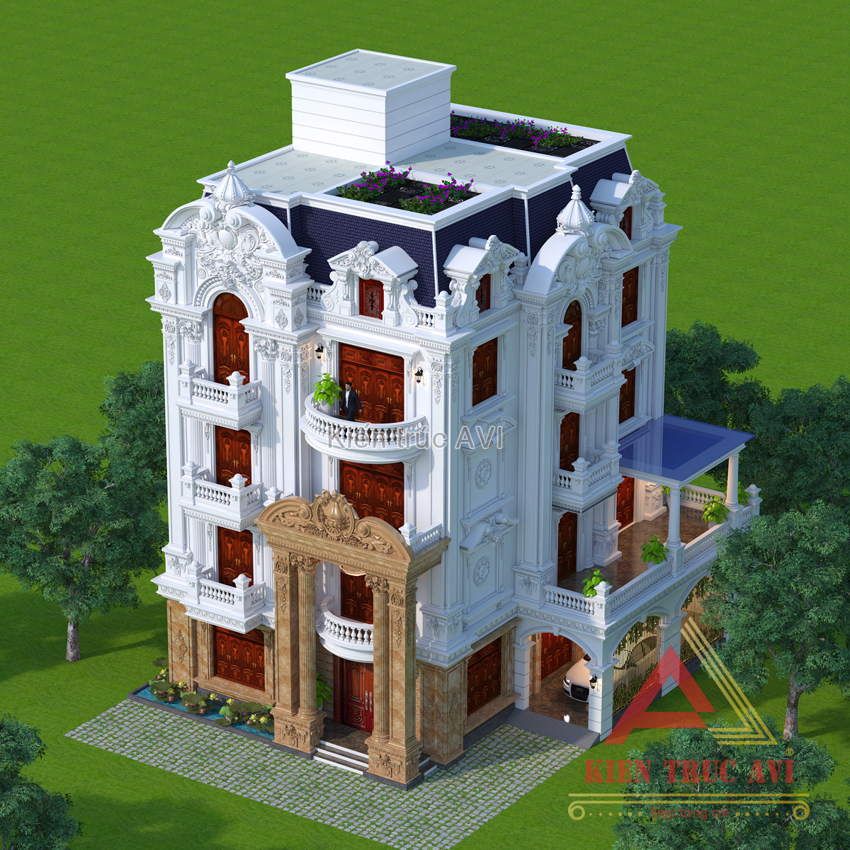 Mẫu thiết kế tòa lâu đài cao cấp