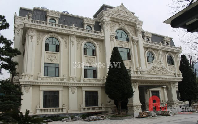 Thi công hoàn thiện bản vẽ thiết kế dinh thự cao cấp Quảng Ninh