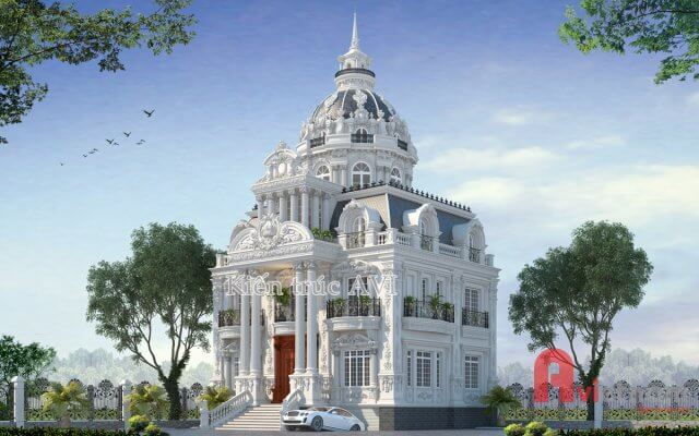 Thiết kế dinh thự cao cấp, sang trọng, tuyệt đẹp tại Hà Nội