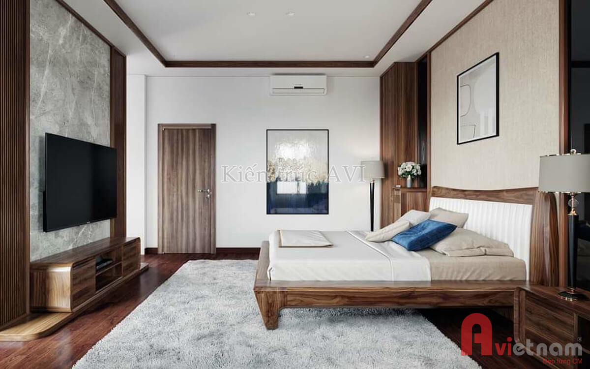 Thiết kế nội thất phòng ngủ mang phong cách hiện đại